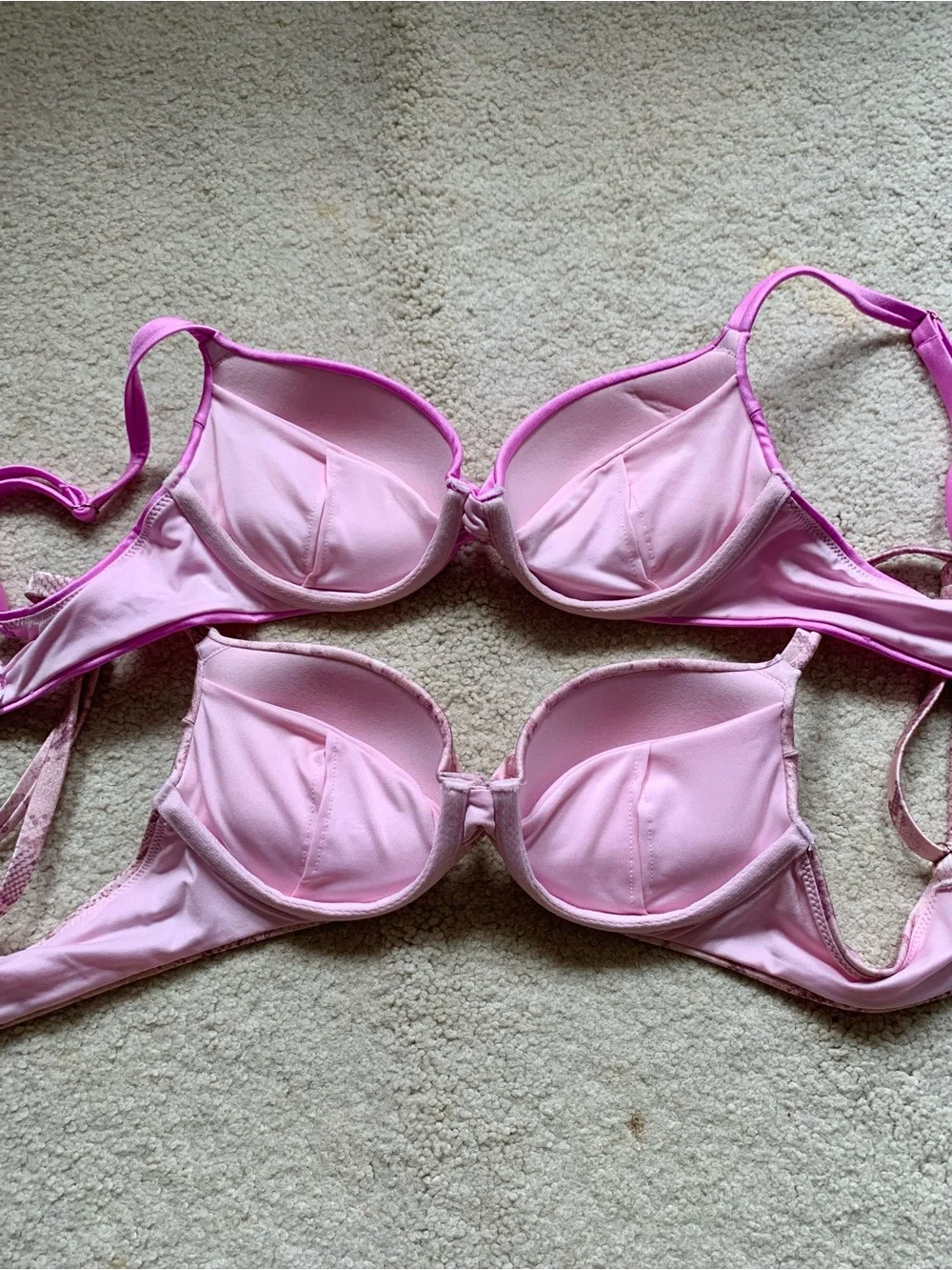 NWOT/ Victoria's Secret Push-Up Swim Bikini Bundle, size XS, Pink